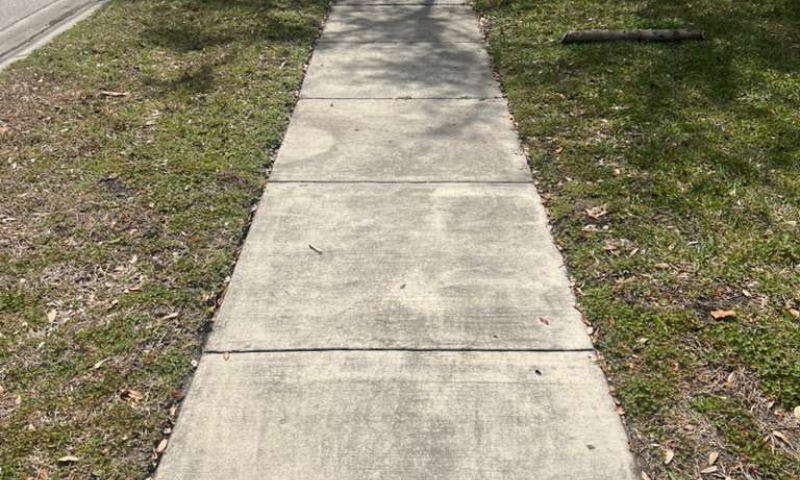 Driveway after